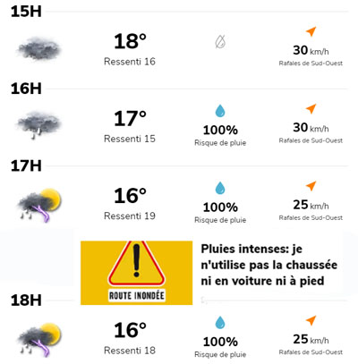meteo Andorre 14h 30 étape  9 la vuelta 2019