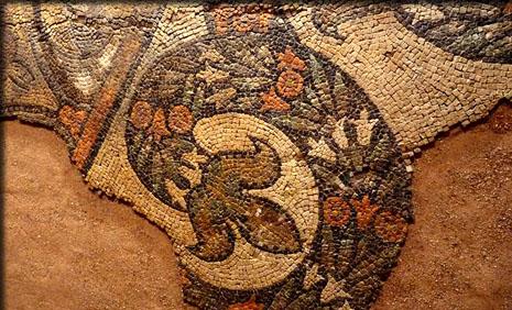 mosaique gallo romaines retrouvées à Jurançon