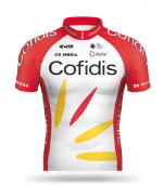 maillot  equipe cycliste COFIDIS
