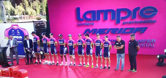 Equipe LAMPRE la vuelta 2015