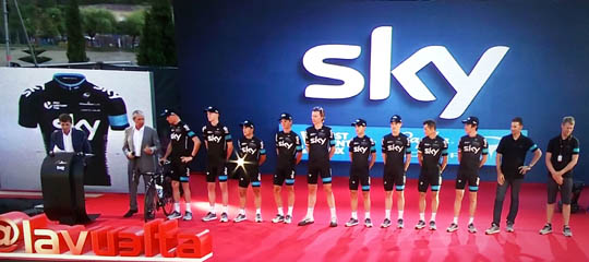 equipe SKY  la vuelta 2015